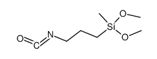 甲基-(3-异氰酸丙基)二甲基硅烷结构式