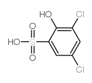 3,5-dichloro-2-hydroxybenzenesulphonic acid structure