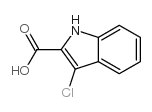 3-氯吲哚-2-甲酸结构式