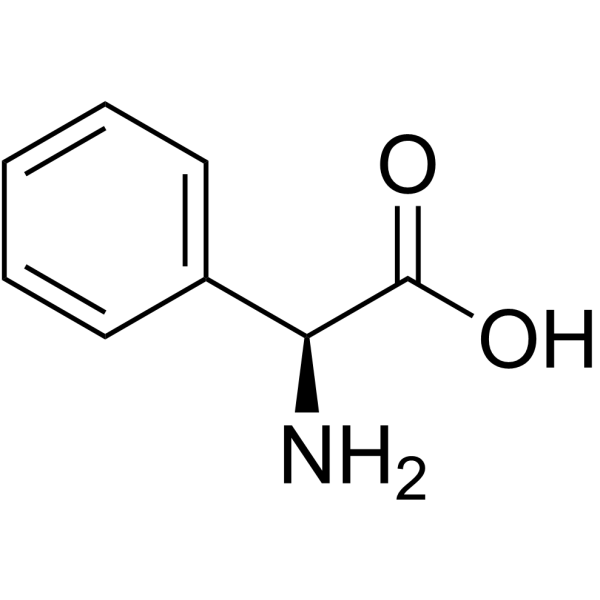 (|S|)-(+)-α-苯甘氨酸结构式