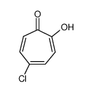 5-Chloro-2-hydroxy-2,4,6-cycloheptatrien-1-one结构式