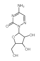 1,2,4-Triazin-3(2H)-one,5-amino-2-b-D-ribofuranosyl- Structure