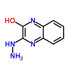 3-Hydrazino-2-quinoxalinol结构式