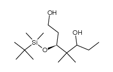 (3S)-3-(tert-butyldimethylsilyloxy)-4,4-dimethylheptane-1,5-diol Structure