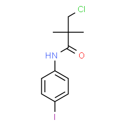 3-Chloro-N-(4-iodophenyl)-2,2-dimethylpropanamide Structure