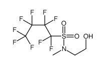 1,1,2,2,3,3,4,4,4-九氟-N-(2-羟乙基)-N-甲基-1-丁磺酰胺结构式
