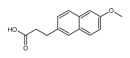 3-(6-methoxynaphthalen-2-yl)propanoic acid结构式