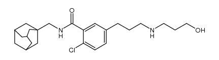 N-(1-金刚烷基甲基)-2-氯-5-[3-(3-羟基丙基氨基)丙基]苯甲酰胺图片