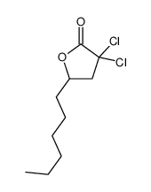 3,3-dichloro-5-hexyldihydrofuran-2(3H)-one结构式