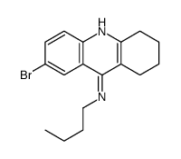 7-bromo-N-butyl-1,2,3,4-tetrahydroacridin-9-amine Structure