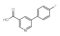 5-(4-氟苯基)烟酸结构式