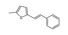 2-methyl-5-(2-phenylethenyl)thiophene Structure