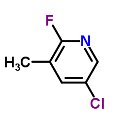 5-Chloro-2-fluoro-3-methylpyridine structure