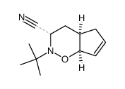 Cyclopenta[e]-[1,2]-oxazine, 3,4,4a,7a(2H,5H)-tetrahydro-2-(t-butyl)-3-cyano-结构式