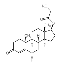 Testosterone, 6.beta.-fluoro-, propionate结构式
