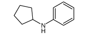 N-cyclopentylaniline Structure
