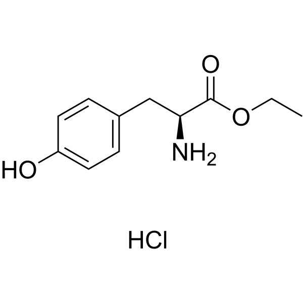 L-酪氨酸乙酯盐酸盐结构式