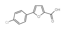 5-(4-氯苯基)-2-呋喃甲酸结构式