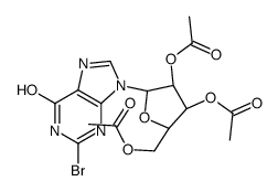 [(2R,3R,4R,5R)-3,4-diacetyloxy-5-(2-bromo-6-oxo-3H-purin-9-yl)oxolan-2-yl]methyl acetate结构式