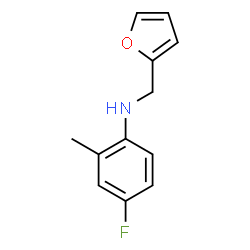 4-氟-N-(呋喃-2-基甲基)-2-甲基苯胺结构式