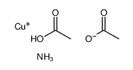 ammonium copper(1+) diacetate结构式