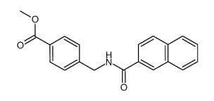 methyl 4-((naphthalene-2-carbonylamino)methyl)benzoate结构式