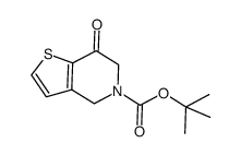 叔-丁基 7-氧亚基-6,7-二氢噻吩并[3,2-c]吡啶-5(4H)-甲酸基酯结构式
