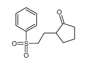 2-[2-(benzenesulfonyl)ethyl]cyclopentan-1-one Structure