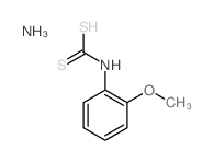 [(2-methoxyphenyl)amino]methanedithioic acid structure