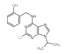 2-Chloro-6-(2-hydroxybenzylamino)-9-isopropylpurine Structure