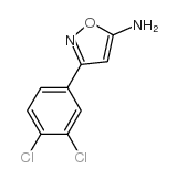3-(3,4-二氯苯基)-5-氨基异噁唑结构式