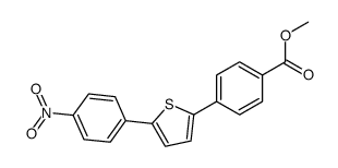 methyl 4-[5-(4-nitrophenyl)thiophen-2-yl]benzoate结构式