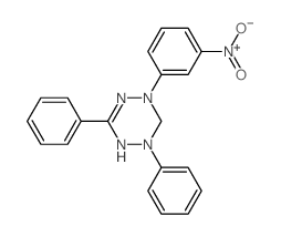 1-(3-nitrophenyl)-3,5-diphenyl-4,6-dihydro-1,2,4,5-tetrazine Structure
