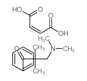 but-2-enedioic acid; 3-dimethylamino-2,2-dimethyl-1-phenyl-propan-1-one结构式