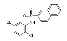 N-(2,5-dichlorophenyl)naphthalene-2-sulfonamide结构式