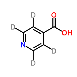 异烟酸-D4结构式