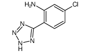 5-(2-氨基-4-氯苯基)四氮唑结构式