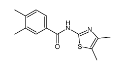 Benzamide, N-(4,5-dimethyl-2-thiazolyl)-3,4-dimethyl- (9CI) Structure