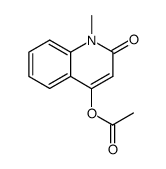 4-acetoxy-1-methyl-1H-quinolin-2-one结构式