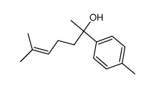 2-(4-methylphenyl)-6-methyl-3-hepten-2-ol结构式