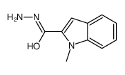 1-Methyl-1H-indole-2-carbohydrazide结构式