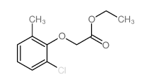 Acetic acid,2-(2-chloro-6-methylphenoxy)-, ethyl ester Structure