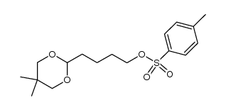 1-(5,5-dimethyl-[1,3]dioxan-2-yl)-4-(toluene-4-sulfonyloxy)-butane Structure