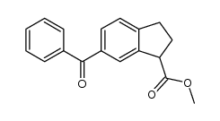 methyl 6-benzoylindan-1-carboxylate Structure
