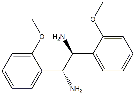 1,2-双(2-甲氧基苯基)乙二胺结构式