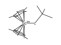 [(η5-pentamethylcyclopentadienide)Sc(CH2C(CH3)3] Structure
