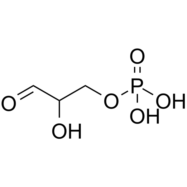 DL-甘油醛-3-磷酸结构式