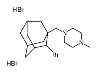 1-[(2-溴-1-金刚烷)甲基]-4-甲基哌嗪二氢溴酸结构式