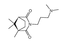 (+-)-3-(3-dimethylamino-propyl)-1,8,8-trimethyl-3-aza-bicyclo[3.2.1]octane-2,4-dione结构式