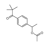 1-[4-(2,2-dimethylpropanoyl)phenyl]ethyl acetate结构式